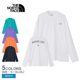 ザ ノースフェイス 長袖Tシャツ THE NORTH FACE ロングスリーブウォータースムースティー メンズ ホワイト 白 ネイビー 紺 NT12432 ノースフェース トップス ウェア ウエア ロンT クルーネック 長袖 UVカット UVケア 紫外線対策 アウトドア