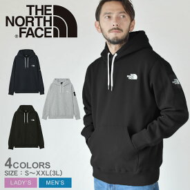 ザ ノースフェイス パーカー THE NORTH FACE スクエアロゴフーディ（ユニセックス） メンズ レディース ブラック 黒 カーキ グレー ネイビー 紺 Square Logo Hoodie NT62338 フード プルオーバー アウトドア トップス ウェア 長袖