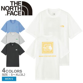 【ゆうパケット配送】 ザ ノースフェイス 半袖Tシャツ THE NORTH FACE ショートスリーブバンダナスクエアロゴティー メンズ ブラック 黒 ホワイト 白 S／S BANDANA SQUARE LOGO TEE NT32446 ノースフェース トップス ウェア 速乾 半袖 ショートスリーブ