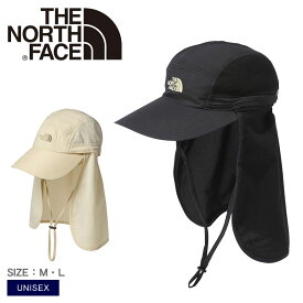 ザ ノースフェイス 帽子 THE NORTH FACE サンシールドキャップ ユニセックス ブラック 黒 ベージュ Sunshield Cap NN02308 キャップ メンズ レディース ノースフェース ブランド アウトドア レジャー フェス カジュアル シンプル