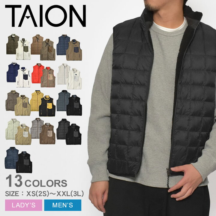 楽天市場】【秋冬先取SALE☆開催中】タイオン ダウンベスト TAION  