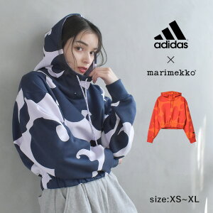 �A�f�B�_�X �p�[�J�[ ADIDAS �}�����b�R �N���b�v �t�[�f�B�[ ���f�B�[�X �I�����W �p�[�v�� �l�C�r�[ MARIMEKKO CROP HOODIE VT545 �E�F�A �g�b�v�X �u�����h ���� �t�[�h �N���b�v�h�� ���� �J�W���A