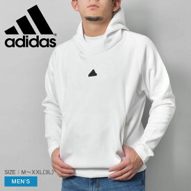 【店内全品★P5倍！】アディダス パーカー ADIDAS M ZNE PR フーディ メンズ ブラック 黒 ホワイト 白 IKU97 スポーツウェア フーディー ロゴ ウエア トップス ブランド 長袖 プルオーバー カジュアル スエット トレーナー ジム トレーニング スポーティ 運動