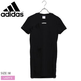 【店内全品★P5倍！】【ゆうパケット配送】 アディダス Tシャツ ADIDAS カルチャードレス レディース 黒 ブラック 白 ホワイト CULTURE DRESS FM6171 トップス 半袖 おしゃれ 人気 デザイン ワンピース ロング