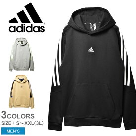 【店内全品★P5倍！】アディダス スポーツウェア ADIDAS フューチャーアイコン スリーストライプスグラフィックパーカー メンズ ブラック 黒 グレー ベージュ HF567 ウエア トップス フード フーディー スウェット ブランド おしゃれ カジュアル 運動