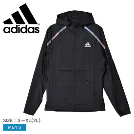 【店内全品★P5倍！】アディダス ランニングジャケット ADIDAS マラソン ジャケット MARATHON アウター パーカー 撥水 はっ水 防風 リフレクター スポーツウェア パッカブル フルジップ ライトアウター フード フード付き フルジップ アウトドア スポーツ レジャー