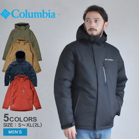 コロンビア アウター COLUMBIA オーク ハーバー インシュレイテッド ジャケット メンズ ブラック 黒 カーキ ベージュ Oak Harbor Insulated Jacket WE6764 ジャケット 中綿 中わた 保温 防水 撥水 はっ水 フード アウトドア レジャー