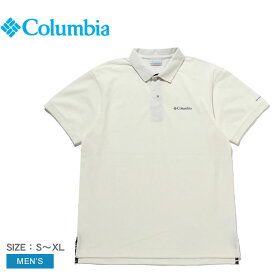 【店内全品★P2倍！】コロンビア ポロシャツ COLUMBIA ポストヘイツポロ メンズ ホワイト 白 Post Hastes Polo PM0694 ウェア ポロ カットソー 襟付き 衿付き トップス 半袖 カジュアル シンプル スポーツ テニス ゴルフ アウトドア 定番 刺しゅう ロゴ