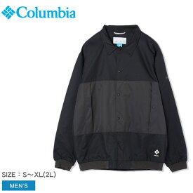 【店内全品★P2倍！】コロンビア コーチジャケット COLUMBIA キングストンループコーチジャケット メンズ ブラック 黒 Kingston Loo Coach Jacket PM0394 アウター ジャケット 撥水 はっ水 防寒 上着 長袖 アウトドア キャンプ ハイキング おしゃれ 人気 定番