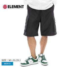 エレメント ショートパンツ ELEMENT SHOD SHORTS CA05 WR ショートパンツ メンズ ブラック 黒 BF021601 ハーフパンツ 半ズボン ウエア ボトムス ブランド はっ水 撥水 スポーティ シンプル カジュアル おしゃれ ポケット リフレクター ロゴ 国内正規品