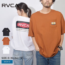 ルーカ 半袖Tシャツ RVCA HEXBOX メンズ ブラック 黒 ホワイト 白 BE04A238 トップス Tシャツ 半袖 バックプリント プリント ストリート スポーティ カジュアル ロゴ ウエア ウェア サーフィン サーファー スポーツ 運動 スポーティ サーフ