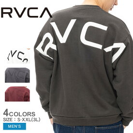 RVCA ルーカ トレーナー メンズ スウェット BE042032 クルーネック ゆったり 大きめ ブラック 黒 ホワイト 白 グレー ワインレッド カジュアル サーフ ストリート ブランド シンプル おしゃれ オシャレ 人気 FAKE RVCA CR トレーナー