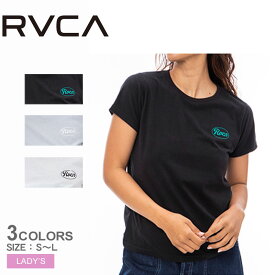 【ゆうパケット配送】 ルーカ 半袖Tシャツ RVCA MUDFLAPP TEE Tシャツ レディース ブラック 黒 ホワイト 白 BD043219 トップス カジュアル クルーネック ウエア ロゴ プリント 半袖 普段使い 毎日使い タウンユース サーフ スケーター シンプル ブルー 青