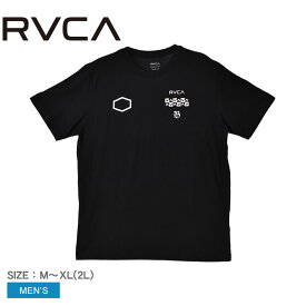 【店内全品★P2倍！】【ゆうパケット配送】ルーカ 半袖Tシャツ RVCA メンズ ブラック 黒 ホワイト 白 BARRON TEE BD041221 トップス 半袖 ウエア ロゴ プリント カジュアル ストリート サーフ デイリーユース タウンユース クルーネック|slz shn|