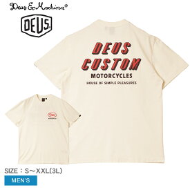 【ネコポス配送】デウスエクスマキナ 半袖Tシャツ DEUSEXMACHINA SHIMMY TEE メンズ ホワイト 白 DMP241250 Tシャツ ウェア ウエア トップス ヴィンテージ風 レトロ 半袖 おしゃれ クルーネック ロゴ シンプル バックプリント カジュアル ブランド