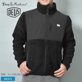 【お値段見直し★】デウス エクス マキナ ボアフリースジャケット メンズ DEUS EX MACHINA FLETCHER PANEL FLEECE ウェア トップス フリース 長袖 上着 アウトドア ストリート スケーター スケボー カジュアル アウター ロゴ ワンポイント おしゃれ