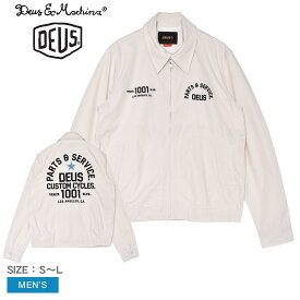 デウス エクス マキナ ジャケット DEUS EX MACHINA TELLER DRIZZLER JACKET メンズ ホワイト 白 DMP256927 トップス 長袖 ジップジャケット 上着 羽織り おしゃれ ブランド シンプル カジュアル アウトドア