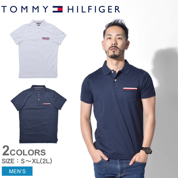 楽天市場 メール便可 Tommy Hilfiger トミーヒルフィガー ポロシャツ Tipped Pocket Slim Polo Mw0mw 100 031 メンズ カットソー トップス コットン 無地 ロゴ 白 半袖 シンプル ブランド ポケット 父の日 プレゼント ギフト Z Craft
