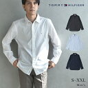 トミーヒルフィガー 長袖シャツ TOMMY HILFIGER ポプリンボタンダウンシャツ メンズ ネイビー 紺 ホワイト 白 CORE FLEX POPLIN RF SHIRT MW25035 ウェア トップス 長袖 シャツ ボタンダウン 無地 オフィス カジュアル ビジネス 通勤 通学