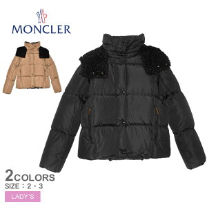 �y�c��킸���I�z�����N���[�� �_�E���W���P�b�g MONCLER Castelnou Square-Quilted Hooded Short Down Jacket ���f�B�[�X �u���b�N �� �x�[�W�� K20931A00150539ZD �A�E�^�[ �_�E�� �W���P�b�g �V���[�g�� �L���e