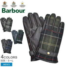 【ゆうパケット配送】 バブアー 手袋 BARBOUR ニューブロー タータングローブ メンズ ブラック 黒 グレー グリーン ブルー MGL0051 バーブァー ブランド 上品 グローブ クラシカル クラシック チェック柄 タータンチェック おしゃれ 本革 レザー ウール