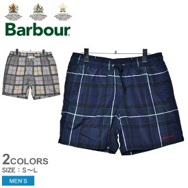 バブアー 水着 BARBOUR タータン スイム ショーツ メンズ グレー ブルー TARTAN SWIM SHORTS MSW0010 ボトムス ズボン ショート おしゃれ チェック柄 プール 海 カジュアル