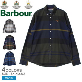 【店内全品★P5倍！】バブアー カジュアルシャツ BARBOUR アイスロッチ テーラード シャツ メンズ ネイビー 紺 グレー ICELOCH TAILORED SHIRT MSH4994 トップス 長袖シャツ バーブァー ブランド ボタンダウンシャツ カジュアル クラシック クラシカル|slz shn|