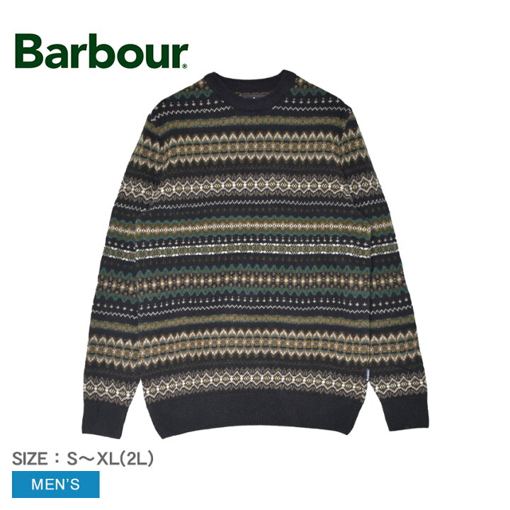 楽天市場】バブアー ニット BARBOUR Case Fair Isle Crew メンズ 
