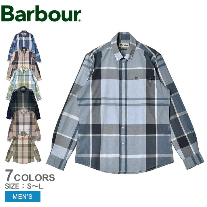 楽天市場】バブアー 長袖シャツ BARBOUR ハリステイラーシャツ メンズ 