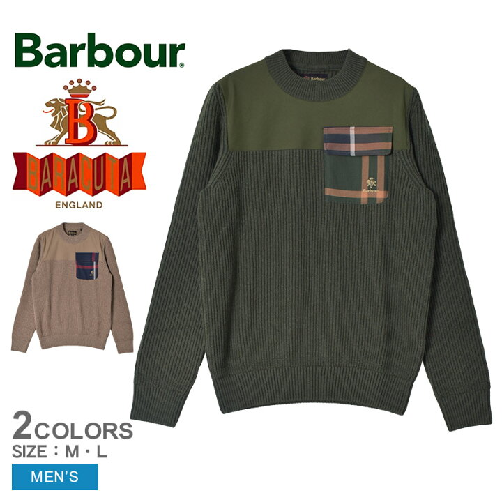 楽天市場】バブアー ニット BARBOUR Miller Regular Knitted Crew Neck 