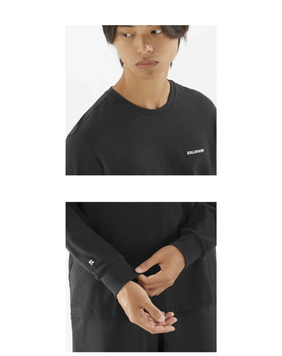 楽天市場】サロモン 長袖Tシャツ SALOMON SALOMON LOGO Tシャツ メンズ 