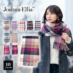 WVAGX JV~ }t[ JOSHUA ELLIS CMX uh  Xg[ Y fB[X `FbN CASHMERE MUFFLER JV~A XJ[t ꂢ Vv i jZbNX 