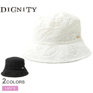 �f�B�O�j�e�B �o�P�b�g�n�b�g DIGNITY FLORAL LACE HAT ���f�B�[�X �u���b�N �� �z���C�g �� ND-6579 �X�q �ڂ��� �E�G�A �o�P�n �n�b�g �u�����h �V���v�� �J�W���A�� �i�`������ ���L ���S ������� 