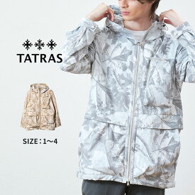 【店内全品★P2倍！】タトラス アウトドアジャケット TATRAS ケイド メンズ グレー ベージュ KEID MTAT22S4824-L ウェア トップス 上着 羽織 登山 マウンテンパーカー 長袖 カモ柄 カモフラージュ ブランド 総柄 カジュアル おしゃれ