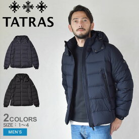 【店内全品★P5倍！】タトラス ダウンジャケット TATRAS ボルボレ メンズ ブラック 黒 ネイビー 紺 BORBORE MTAT23A4568-D アウター ダウン フェザー ブランド シンプル ミドル クラシック ミドル丈 きれいめ 上着 防寒性 防寒 保温 通勤 おしゃれ はっ水