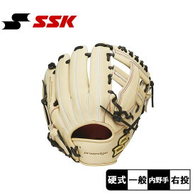 【スーパーSALE開催中★】エスエスケイ グローブ SSK 硬式プロエッジ内野手用 ユニセックス ベージュ ブラック 黒 PEK84424 野球 ベースボール グラブ グローブ 硬式 内野手 一般 大人 野球用品 スポーツ 部活 運動 人気 かっこいい 本革 天然皮革 レザー ZSPO