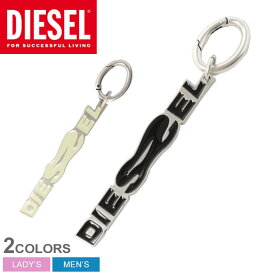 【店内全品★P5倍！】ディーゼル キーホルダー DIESEL チャームズキーリング メンズ レディース ブラック 黒 ホワイト 白 CHARMS KEYRING X09445 P5039 小物 ブランド ロゴ シンプル おしゃれ ギフト プレゼント 贈り物 アクセサリー