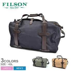 【店内全品★P2倍！】フィルソン ダッフルバッグ FILSON ミディアム ラギッドツィル ダッフル バッグ メンズ レディース ネイビー 紺 ブラウン 茶 MEDIUM RUGGED TWILL DUFFLE BAG 11070325 かばん 鞄 カバン ダッフル バッグ レザー 本革 牛革 43L シンプル|slz|