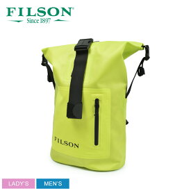 【店内全品★P5倍！】フィルソン バックパック FILSON ドライ バックパック メンズ レディース グリーン 緑 DRY BACK PACK 20261030 かばん 鞄 カバン バックパック リュックサック ロゴ シンプル アウトドア 面ファスナー ロールトップ 防水 軽量 柔軟性