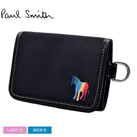 【店内全品★P2倍！】【ゆうパケット配送】ポール スミス 財布 PAUL SMITH ウォレット トリフ ゼブラ メンズ レディース ブラック 黒 WALLET TRIF ZEBRA 7210-IZEBRA ウォレット カードケース 三つ折り 小銭入れ コインケース ブランド プレゼント シンプル