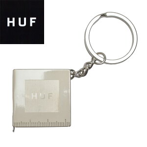 【ネコポス配送】ハフ キーホルダー HUF TAPE MEASURE KEYCHAIN メンズ レディース シルバー AC00809 キーチェーン キーリング アクセサリー 小物 メジャー ロゴ おしゃれ シンプル プレゼント 贈り物