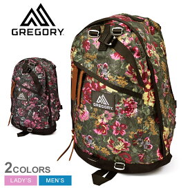 【店内全品★P5倍！】グレゴリー バックパック GREGORY デイパック メンズ レディース グリーン 緑 ピンク DAY PACK 65174 通学 通勤 メッシュポケット アウトドア 収納 かばん 旅行 花柄 総柄 おしゃれ ブランド タウンユース デイリーユース リュック