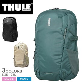 【店内全品★P2倍！】スーリー バックパック THULE ENROUTE BACKPACK 21L メンズ レディース グリーン ブラック 黒 TEBP4116 鞄 リュックサック ディパック デイパック シンプル ロゴ ビジネス カジュアル 通勤 出張 通学 旅行 PC パソコン タブレット