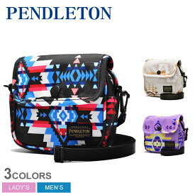 【店内全品★P5倍！】ペンドルトン バッグ PENDLETON フラップミニショルダー メンズ レディース ベージュ パープル 紫 ブラック 黒 FRAP MINI SHUULDER BAG PDT-000-231024 カバン かばん 鞄 ショルダーバッグ 肩掛け 幾何学模様 総柄 コンパクト アウトドア