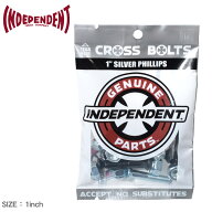 【ネコポス配送】インディペンデント ボルト INDEPENDENT CROSS BOLTS 1 SILVER PHILLIPS ブラック 黒 シ…