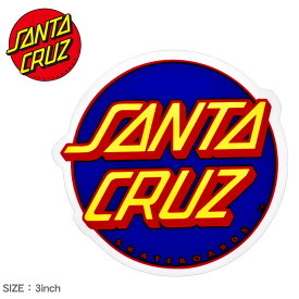 【店内全品★P5倍！】【ゆうパケット配送】サンタ クルーズ ステッカー SANTA CRUZ OTHER DOT STICKER 3IN メンズ レディース ネイビー レッド 88281520 ロゴ シール スケートボード スケボー スポーツ アウトドア ストリート デッキ ヘルメット PC スマホケース 車