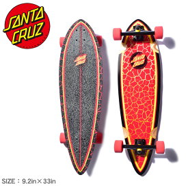 【店内全品★P5倍！】サンタクルーズ スケートボード SANTA CRUZ PINTAIL FLAME DOT 9.2×33 ブラック 黒 11116299 スケボー ボード スケート ストリート デッキ コンプリート スポーツ ロゴ アウトドア ウィール レッド 赤 【ラッピング対象外】