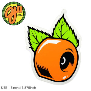 【ネコポス配送】オージェー ステッカー OJ ORANGE CLEAR MYLAR STICKER オレンジ 88281584 シール スーツケース パソコン PC ロゴ カスタム スケボー スケートボード スポーツ ストリート おしゃれ 雑貨