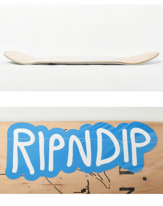 Ripndip スケートデッキ Deck Lord Nerm Rnd9170 おしゃれ かわいい カジュアル カスタム スケボー スケートボード ストリートブランド ネコ リップンディップ ロゴ ロードナーマル ロードニャーマル 人気 可愛い 定番 木製 板 白猫 ランキング総合1位 Lord