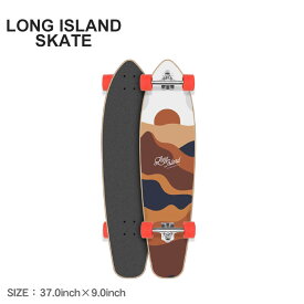 ロングアイランドスケート コンプリートデッキ LONG ISLAND SKATE エッセンシャル 37.0×9.0 キックテール コンプリート ロングボード メンズ レディース ブラック 黒 ホワイト 白 37.0×9.0 COMP LICO0022A032 スケート スケートボード 【ラッピング対象外】